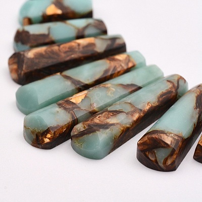 Assembled Synthetic Bronzite and Gemstone Beads Strands G-P298-D01-1