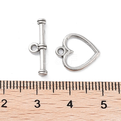 Non-Tarnish 304 Stainless Steel Toggle Clasps X-STAS-A092-08B-P-1