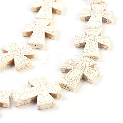 Synthetic Turquoise Beads Strands TURQ-G117-40x49mm-04-1