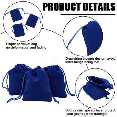 25Pcs Rectangle Velvet Drawstring Pouches TP-BBC0001-04A-01-1