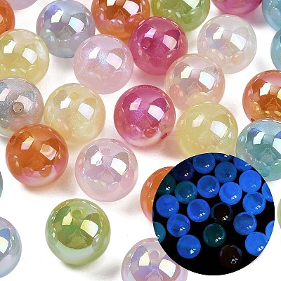 Luminous Opaque Acrylic Beads MACR-C036-03-1