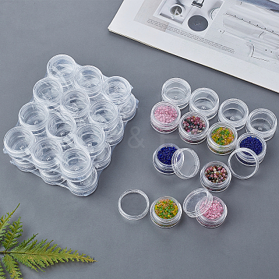 Plastic Bead Containers with Lids CON-BC0006-12-1