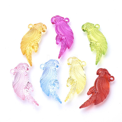 Transparent Acrylic Big Pendants TACR-T002-04-1