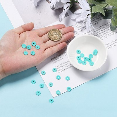 150G 15 Colors Handmade Polymer Clay Beads CLAY-JP0001-14-8mm-1