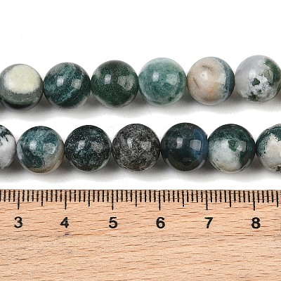 Natural Tree Agate Beads Strands X-G-I199-03-10mm-1