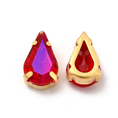 Moonlight Effect Teardrop Sew on Rhinestone GLAA-P055-02A-G06-1