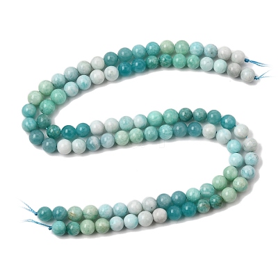 Gradient Natural Amazonite Beads Strands GG-CBA54CC-C01-8mm-1