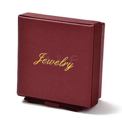 Square & Word Jewelry Cardboard Jewelry Boxes CBOX-C015-01B-01-1
