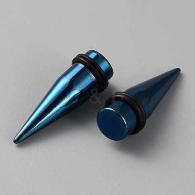 1Set 304 Stainless Steel Ear Plugs Gauges EJEW-BBC0001-70B-1