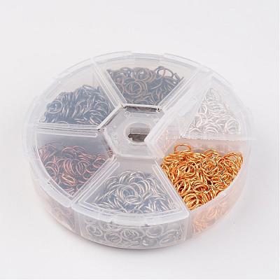 1 Box 6 Color Iron Open Jump Rings IFIN-X0025-6mm-NF-B-1