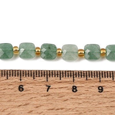 Natural Green Aventurine Beads Strands GG-CBA96AE-A08-6x6mm-1