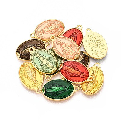 Brass Enamel Pendants KK-S345-179-1