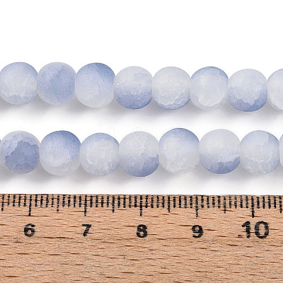 Crackle Glass Beads Strands GLAA-N009-8mm-07-1