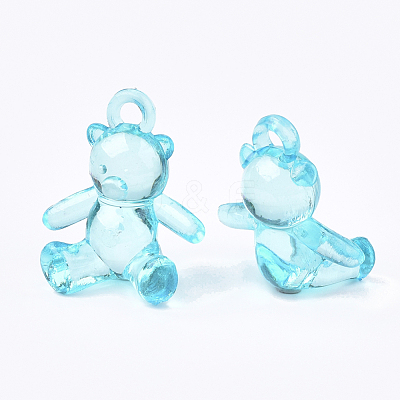 Transparent Acrylic Pendants TACR-S133-110-1