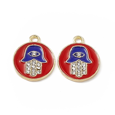 Alloy Crystal Rhinestone Pendants FIND-C019-17KCG-02-1