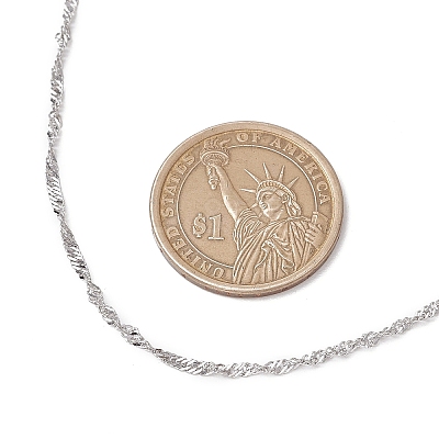 304 Stainless Steel Singapore Chain Necklaces NJEW-JN05167-02-1