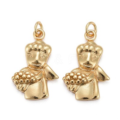 Brass Pendants KK-Z008-03G-1