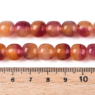 Dyed Natural White Jade Beads Strands G-T138-D09-1