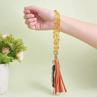 Chain Link Wristlet Keychain HJEW-SW00014-02-1