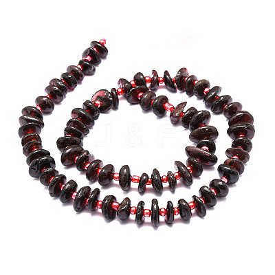 Natural Garnet Beads Strands G-E569-J04-1