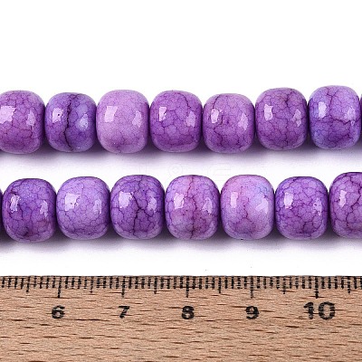 Ombre Effect Dyed Glass Beads Strands GLAA-N067-01A-11-1
