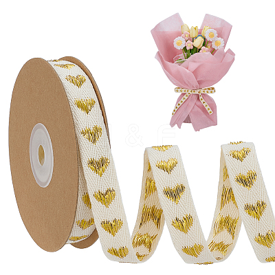 Heart Cotton Ribbon OCOR-WH0101-138C-1