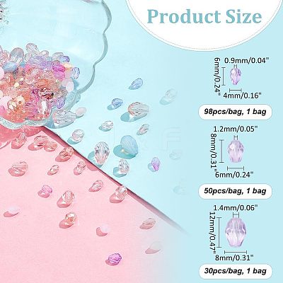 178Pcs Glass Beads GLAA-NB0001-69A-1