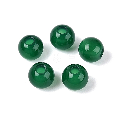 Natural Green Onyx Agate Beads G-Q602-08B-02-1