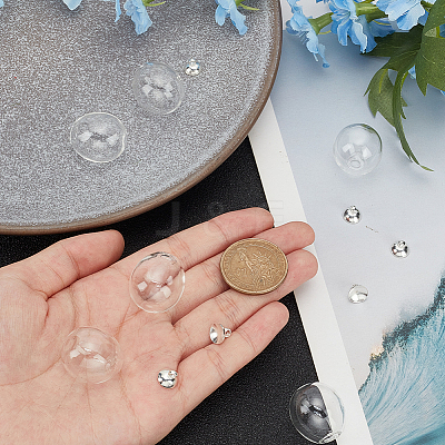 10Pcs Alloy Bead Cap Pendant Bails FIND-SC0010-61-1