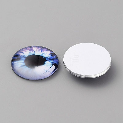Glass Cabochons LS-GLAA-WH0033-75H-02-1