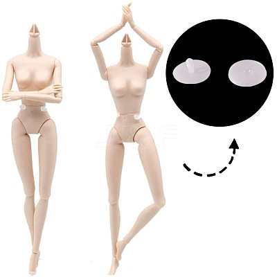 Plastic Doll Joints DIY-PH0025-85-WH-1