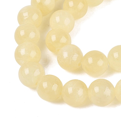 Natural Golden Silk Jade Beads Strands G-N369-01B-01-1