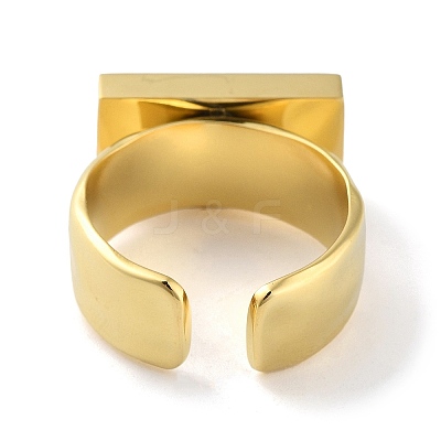 304 Stainless Steel Open Cuff Rings RJEW-H217-02G-1