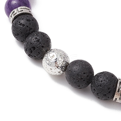 5Pcs Natural Gemstone Stretch Bracelets Sets BJEW-JB10956-1