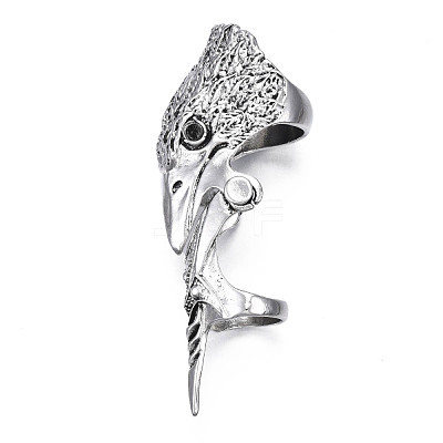 Eagle Armour Alloy Full Finger Ring RJEW-T009-24AS-1