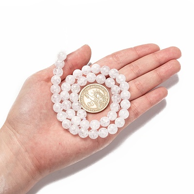 Natural Crackle Quartz Beads Strands X-G-D840-01-8mm-1