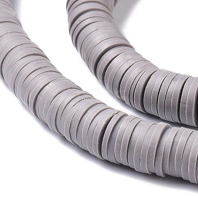 Flat Round Handmade Polymer Clay Beads CLAY-XCP0001-08-1