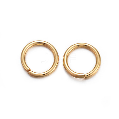 304 Stainless Steel Open Jump Rings X-STAS-L187-7x1mm-G-1