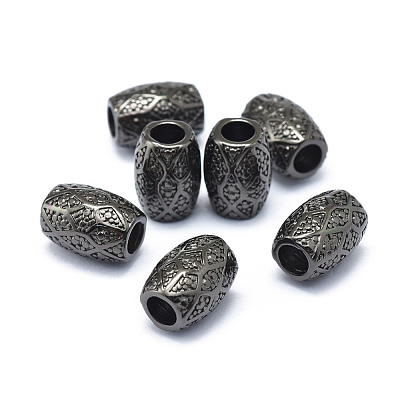 Rack Plating Brass European Beads KK-O125-06-1