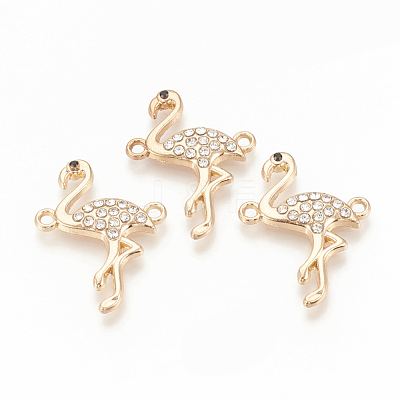 Alloy Rhinestone Links connectors X-ALRI-Q235-007G-1
