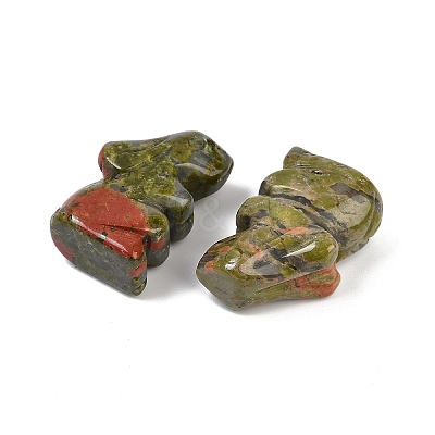 Natural Unakite Rabbit Display Decorations G-R007-02B-1