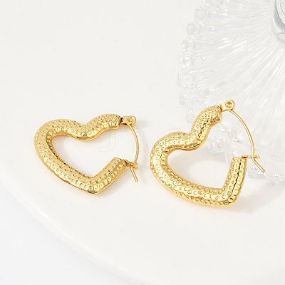 304 Stainless Steel Hoop Earrings for Women EJEW-U046-06A-G-1