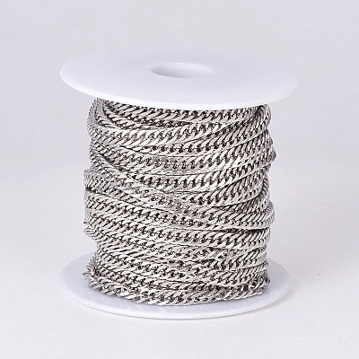 Tarnish Resistant 304 Stainless Steel Cuban Link Chains CHS-E018-13P-1