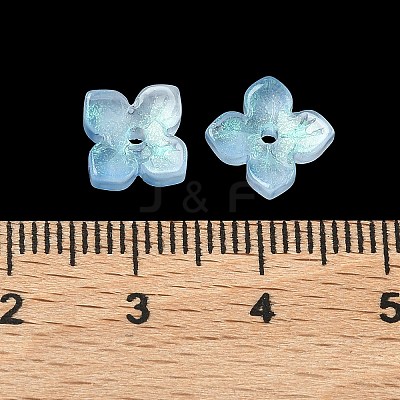 Dyed & Heated Glass Bead Caps GLAA-Z019-01J-1