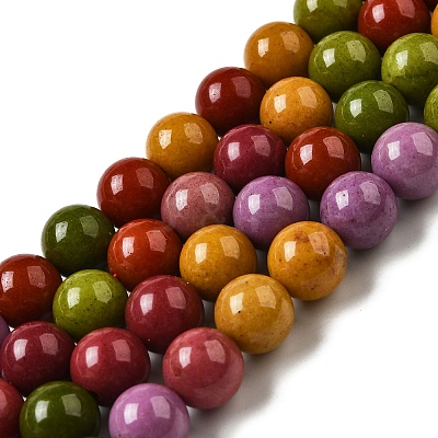 Dyed Natural Malaysia Jade Beads Strands G-G021-02C-14-1
