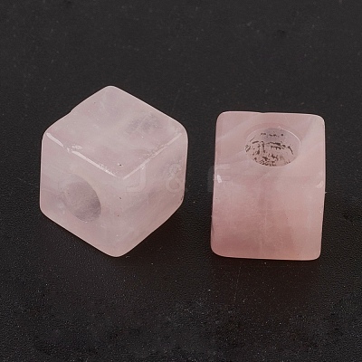 Natural Rose Quartz European Beads G-F580-B01-1