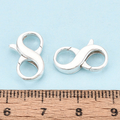 925 Sterling Silver Double Opening Lobster Claw Clasps STER-T008-73S-03-1