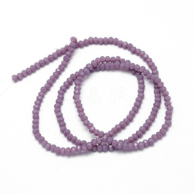 Faceted Rondelle Glass Beads Strands LS-GLAA-M028-2mm-A02-1