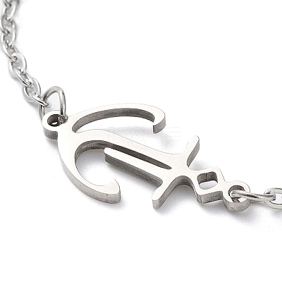 Tarnish Resistant 201 Stainless Steel Link Bracelets with Cable Chains LS-BJEW-P297-01P-B-1