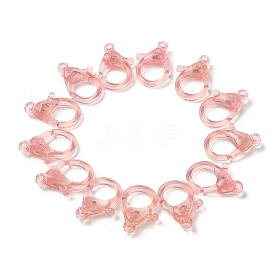 Transparent Plastic Lobster CLaw Clasps KY-H005-A08-1
